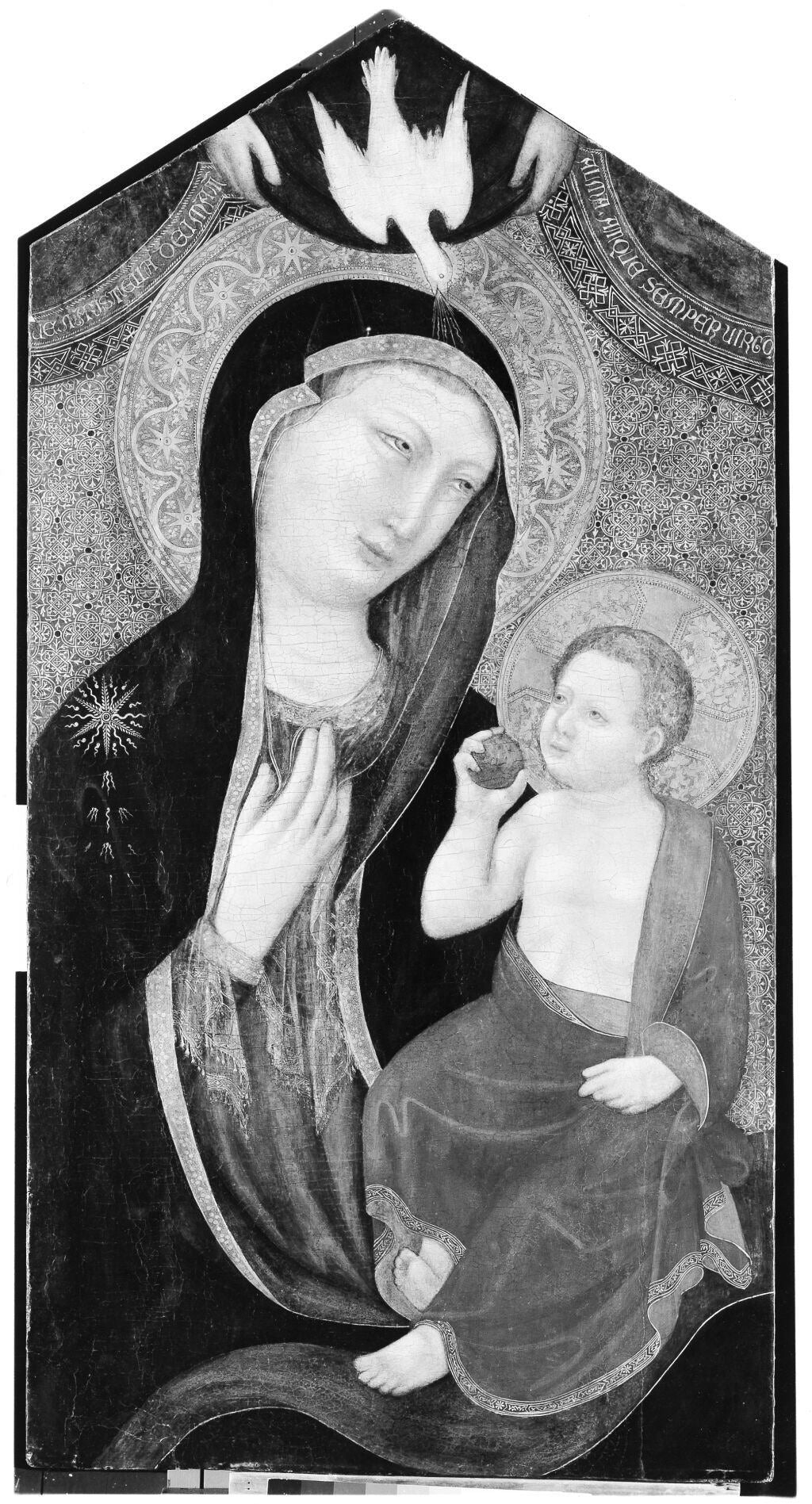 Madonna and Child by Lippo di Benivieni - Tempera canvas print