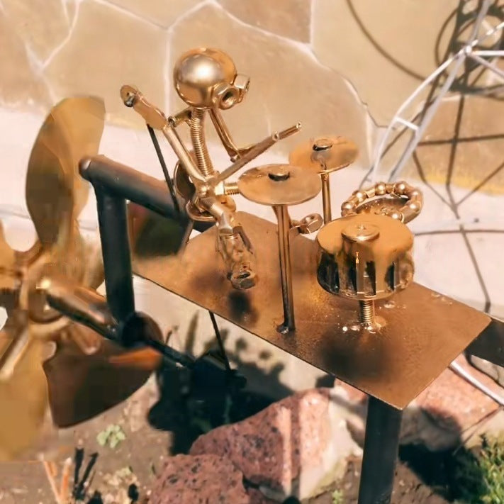 🔥Father's Day Sale 49% OFF - Handmade Metal Rock Band Windmill