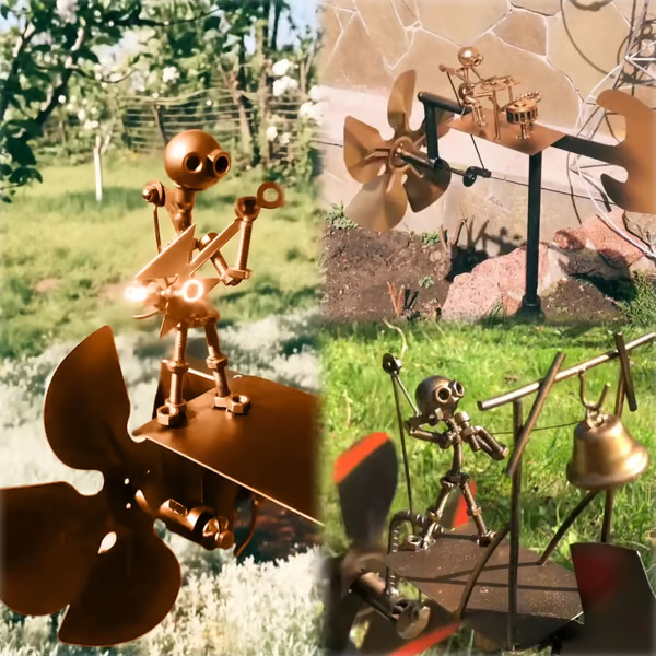 🔥Father's Day Sale 49% OFF - Handmade Metal Rock Band Windmill