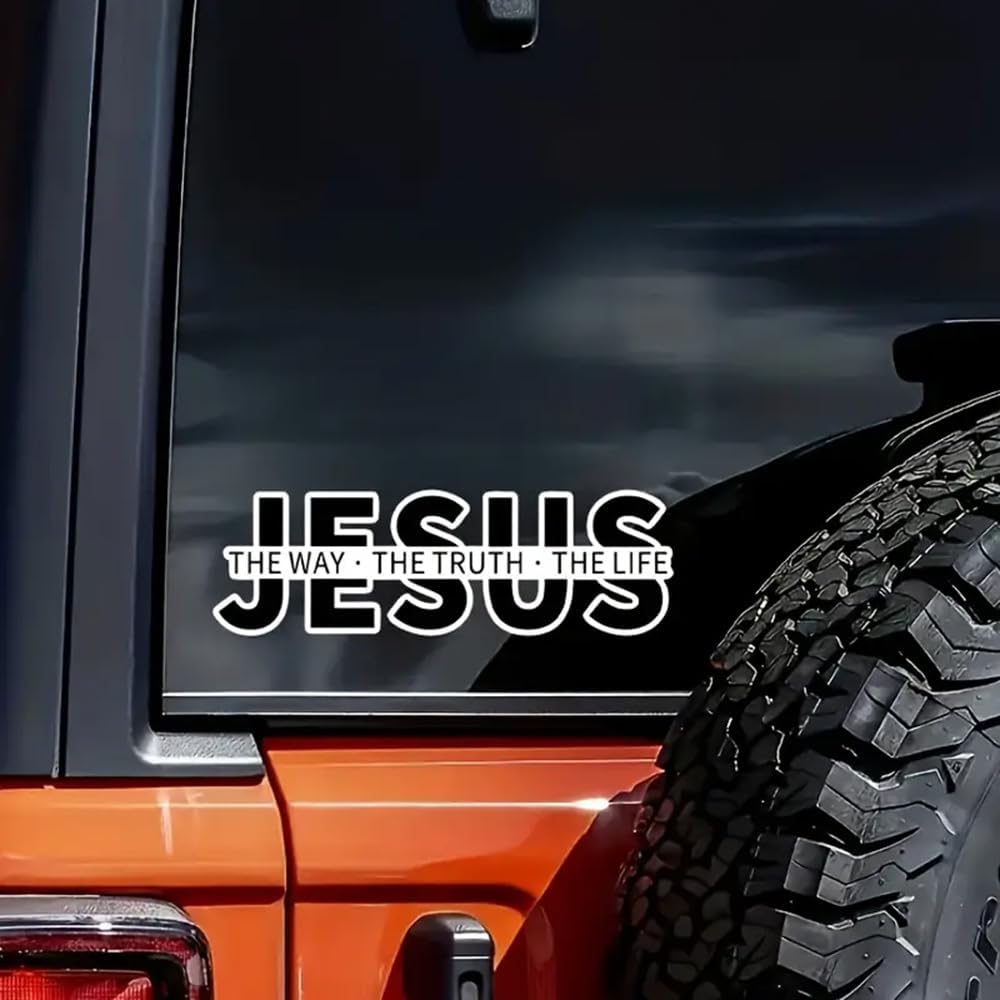 🔥Last Day 49% OFF - ✝️Bumper Stickers Jesus The Way The Truth The Life Christian Vinyl Decal