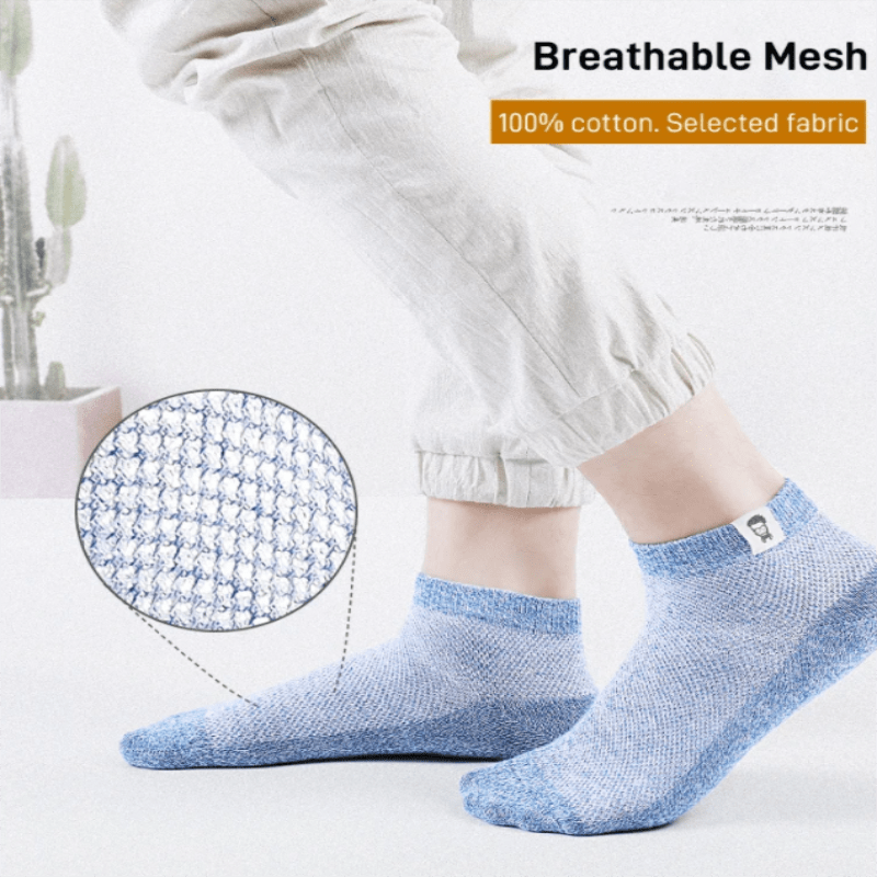 💥Buy 5 Get 5 Free💥-Antibacterial Breathable Deodorant Socks for Men