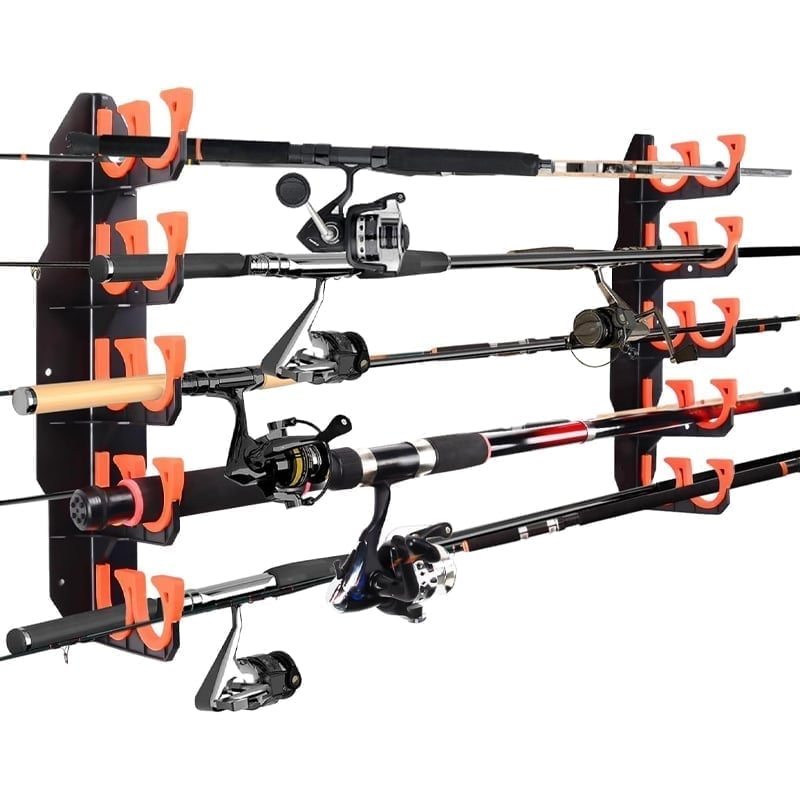 Wall & Ceiling Mounted Fishing Rod Rack – Space-Saving Storage for Rods & Combos 🎣🔩