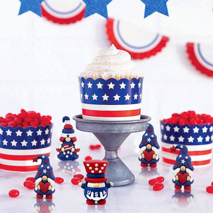 Patriotic gnome figurine, July 4th gift