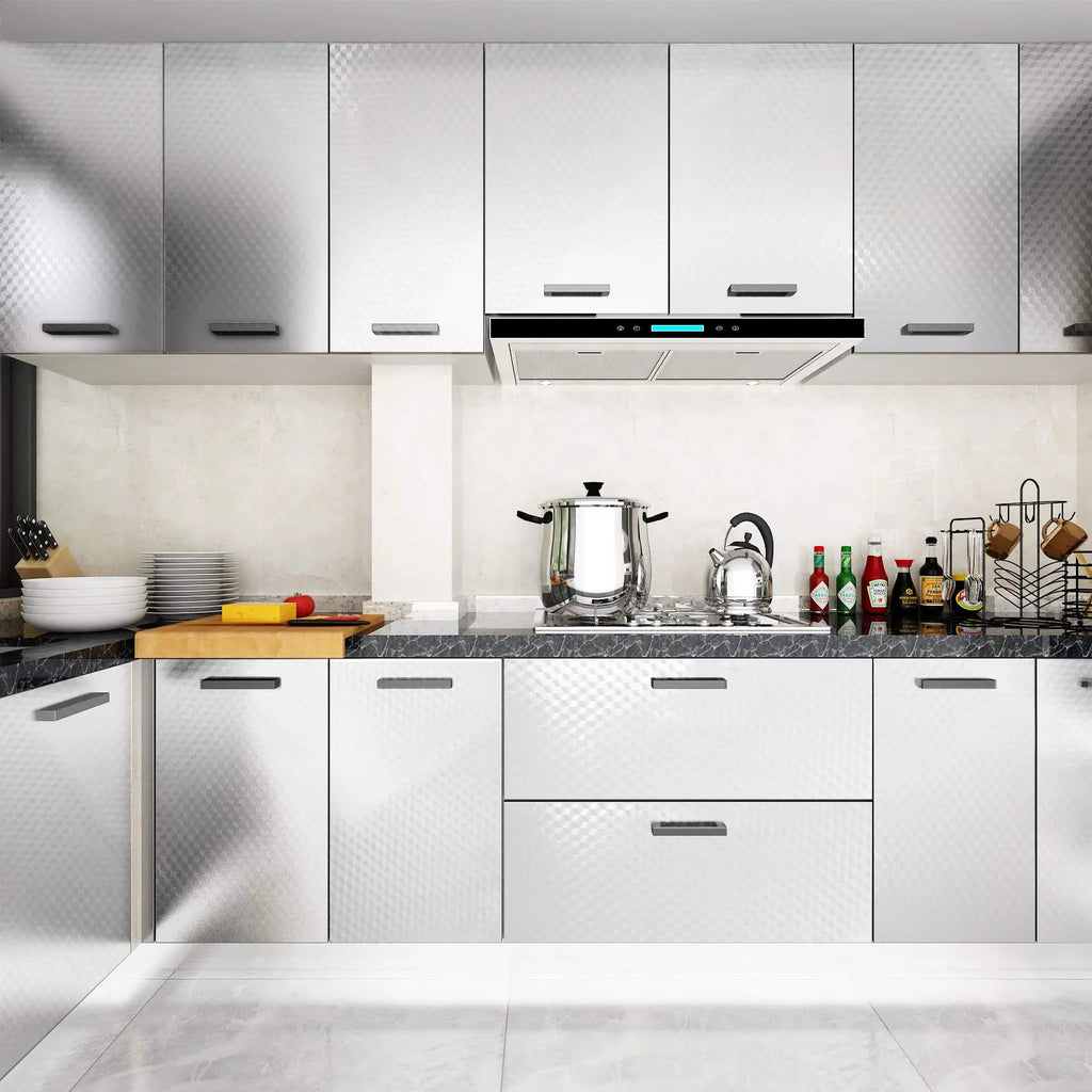 🔥Limited Time 50% Off✨Stainless Steel Kitchen Oil-Proof Adhesive Wallpaper Roll