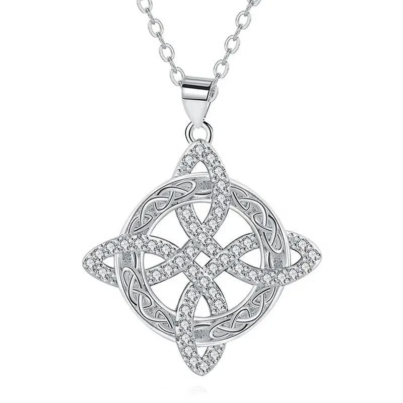 Mystical Birthstone Witches Knot Necklace – Natural Crystal🔮💞Protect Your Loved Ones