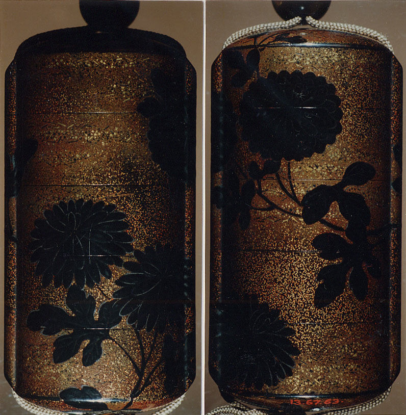 Case Inr with Design of Chrysanthemums by  - Classic Art canvas print