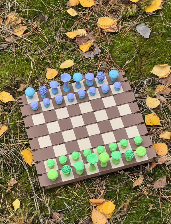 🔥Last 4 hours Sale: Save 50% -🍄 Magnetic Forest Mushrooms Chess