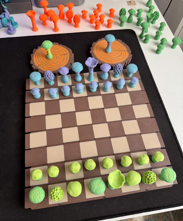 🔥Last 4 hours Sale: Save 50% -🍄 Magnetic Forest Mushrooms Chess