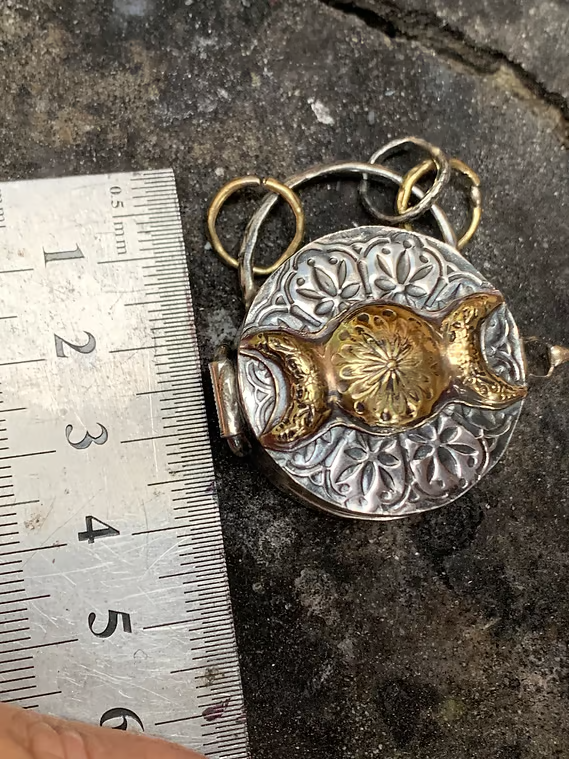 🔥LAST DAY SALE 49% OFF-925 Silver Triple Moon & Tree of Life Locket