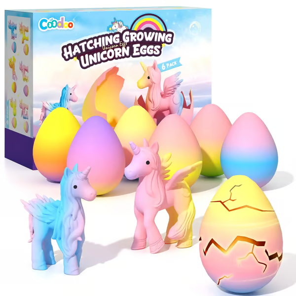🦄Magical Hatching Unicorn Eggs✨6 Pack Enchantment & Surprise💦Water-Grow & Spark Joy — Kids’ Enchanted Surprise Toy🎁