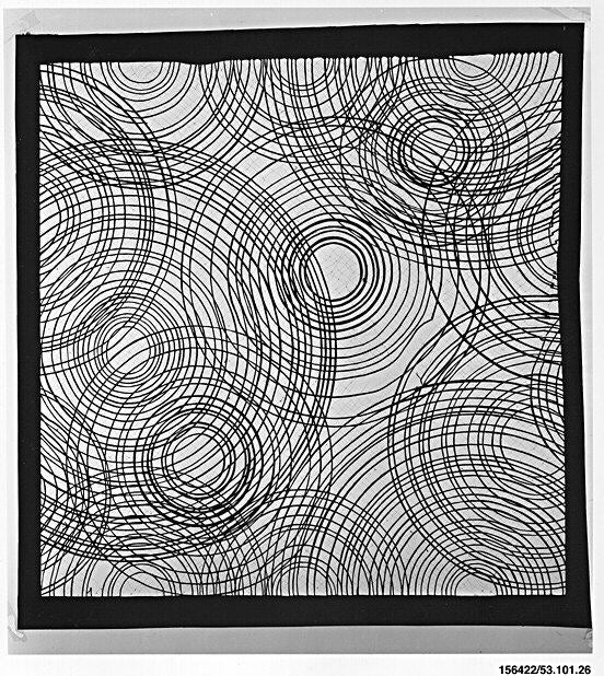 Stencil with Pattern of Concentric Circles by  - Classic Art canvas print