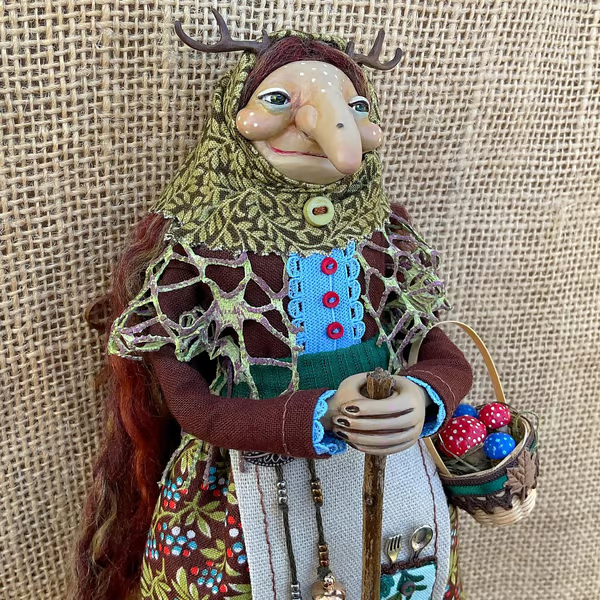 🔥Last 4 hours Sale: Save 49%- Handmade Kitchen Witch Doll