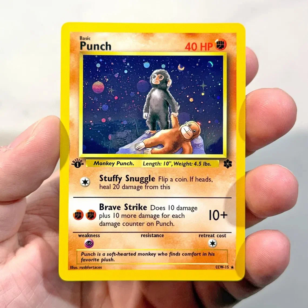 🔥LAST DAY 60% OFF🐒Punch Monkey Holographic Card