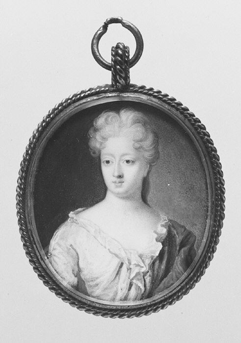 A Woman, Possibly Sophia Dorothea 16871757, Later Queen of Prussia by Benjamin Arlaud - Classic Art canvas print