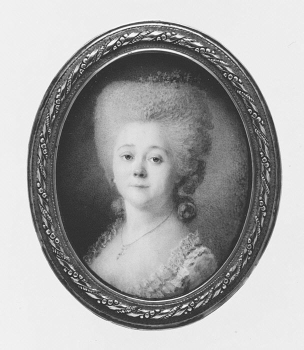Portrait of a Woman, Said to Be Princess Apraxine by Continental Painter - Classic Art canvas print