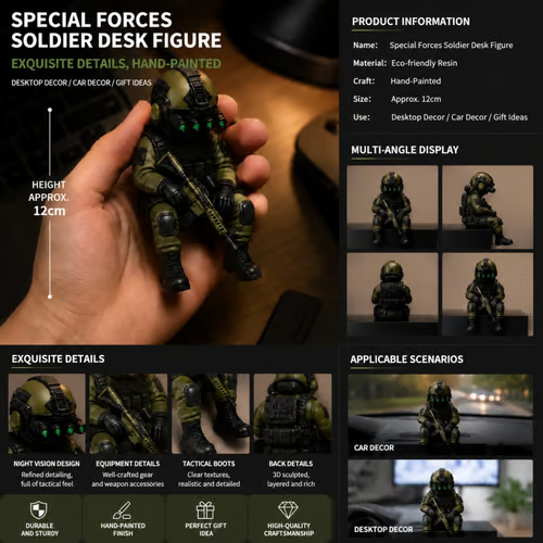 🔥Mini Hardcore Tactical Special Forces Figure