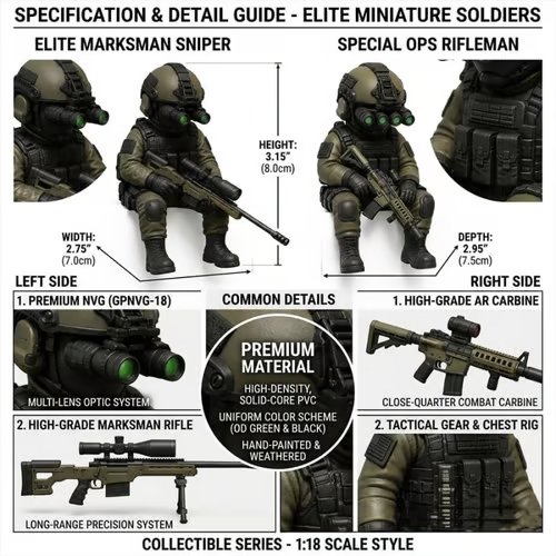 🔥Mini Hardcore Tactical Special Forces Figure