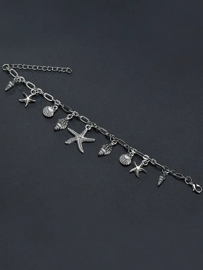 🔥Buy 3 Get 10% Off🔥Vintage Classic Starfish Conch Shell Anklet