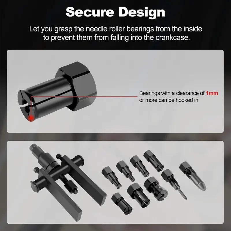 ⚒️ 10Pcs Heavy Duty Blind Hole Bearing Puller Tool Set