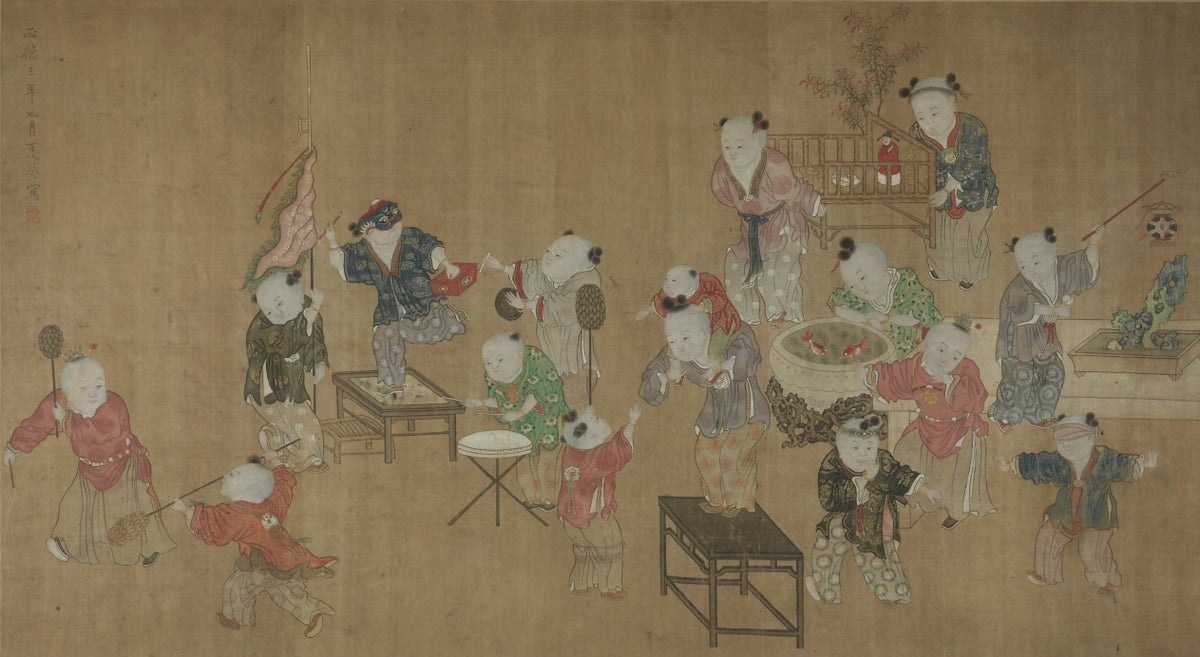 Children at Play by Xia Kui (Chinese, active c. 1405–1445) - Classic Art canvas print