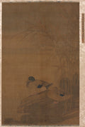 Ducks under Reeds by  - Classic Art canvas print