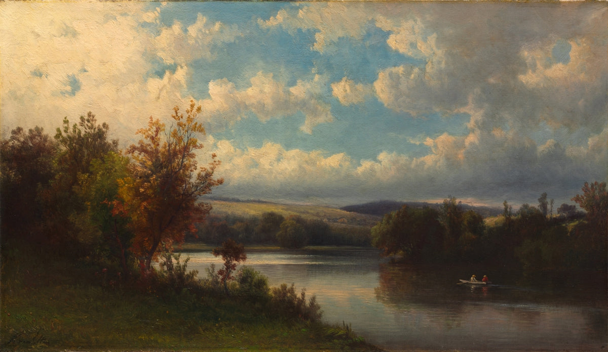 Landscape near Granby, Connecticut by Hendrik Dirk Kruseman van Elten (American, born The Netherlands, 1829–1904) - Classic Art canvas print