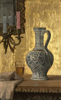 Pitcher and a Glass on a Table by Otto H. Bacher (American, 1856–1909) - Classic Art canvas print