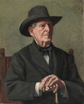 Portrait of an Old Sea Captain by Samuel Isham (American, 1855–1914) - Classic Art canvas print