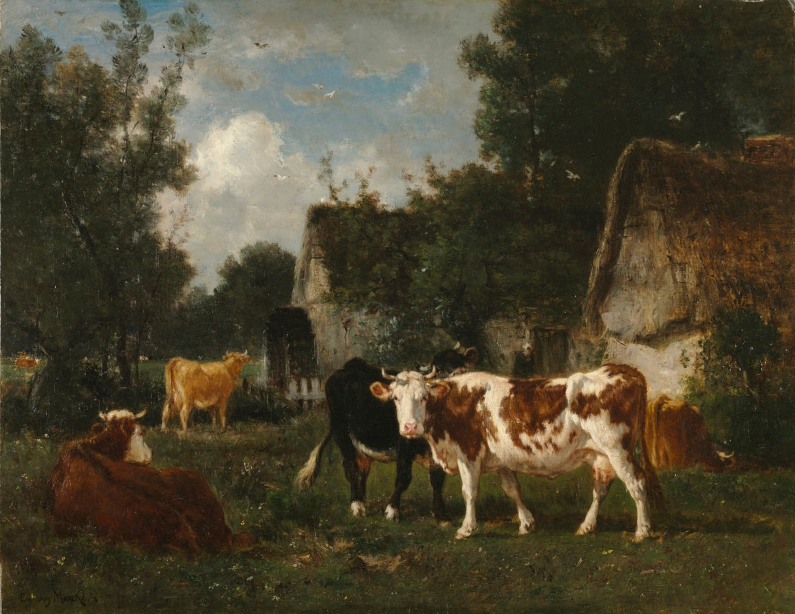 The Mill by Émile van Marcke (French, 1827–1890) - Classic Art canvas print