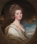 Portrait of Jane Hoskyns by George Romney (British, 1734–1802) - Classic Art canvas print