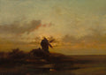The Windmill by Jules Dupré (French, 1811–1889) - Classic Art canvas print
