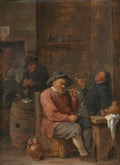 Peasants Smoking in an Inn by David Teniers (Flemish, 1610–1690) - Classic Art canvas print