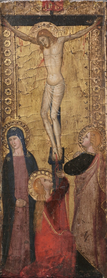The Crucifixion by Andrea da Firenze (Italian, 1379) - Classic Art canvas print