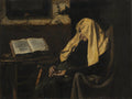 Old Woman Asleep by  - Classic Art canvas print