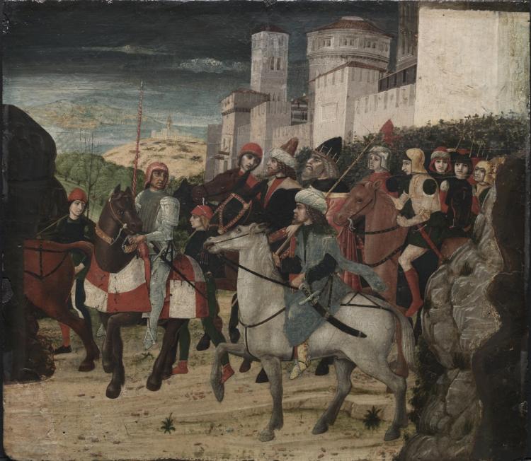 Procession of the Magi by Bernardo Parentino (Italian) - Classic Art canvas print