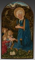 Virgin and Child with Angels by Fra Filippo Lippi (Italian, c. 1406–1469) - Classic Art canvas print