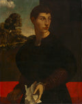 Portrait of a Young Man by Dosso Dossi (Italian, c. 1490–after 1541) - Classic Art canvas print