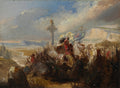 Battle of Poitiers, 25 October 732 by Baron Charles de Steuben (French) - Classic Art canvas print