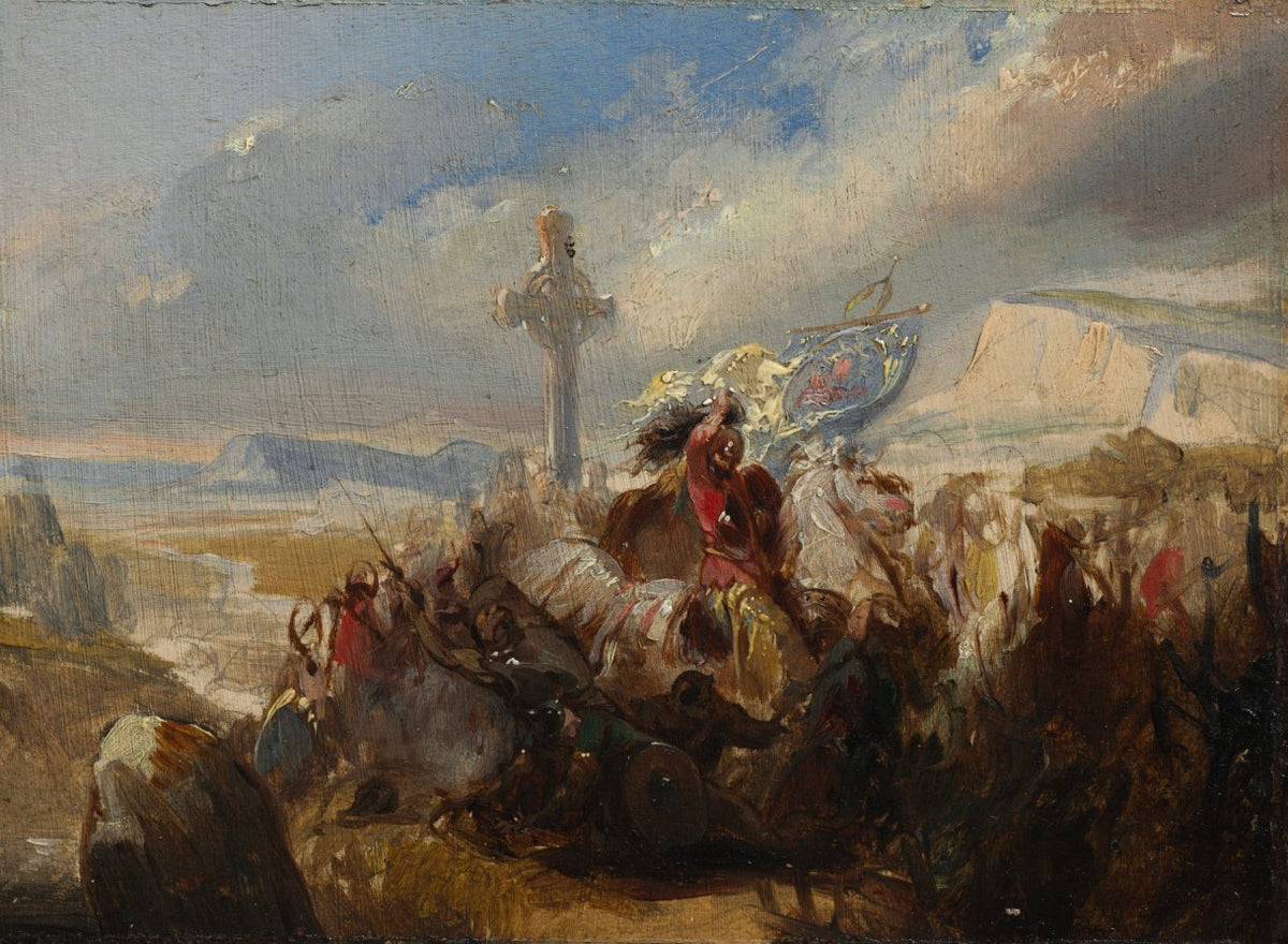 Battle of Poitiers, 25 October 732 by Baron Charles de Steuben (French) - Classic Art canvas print