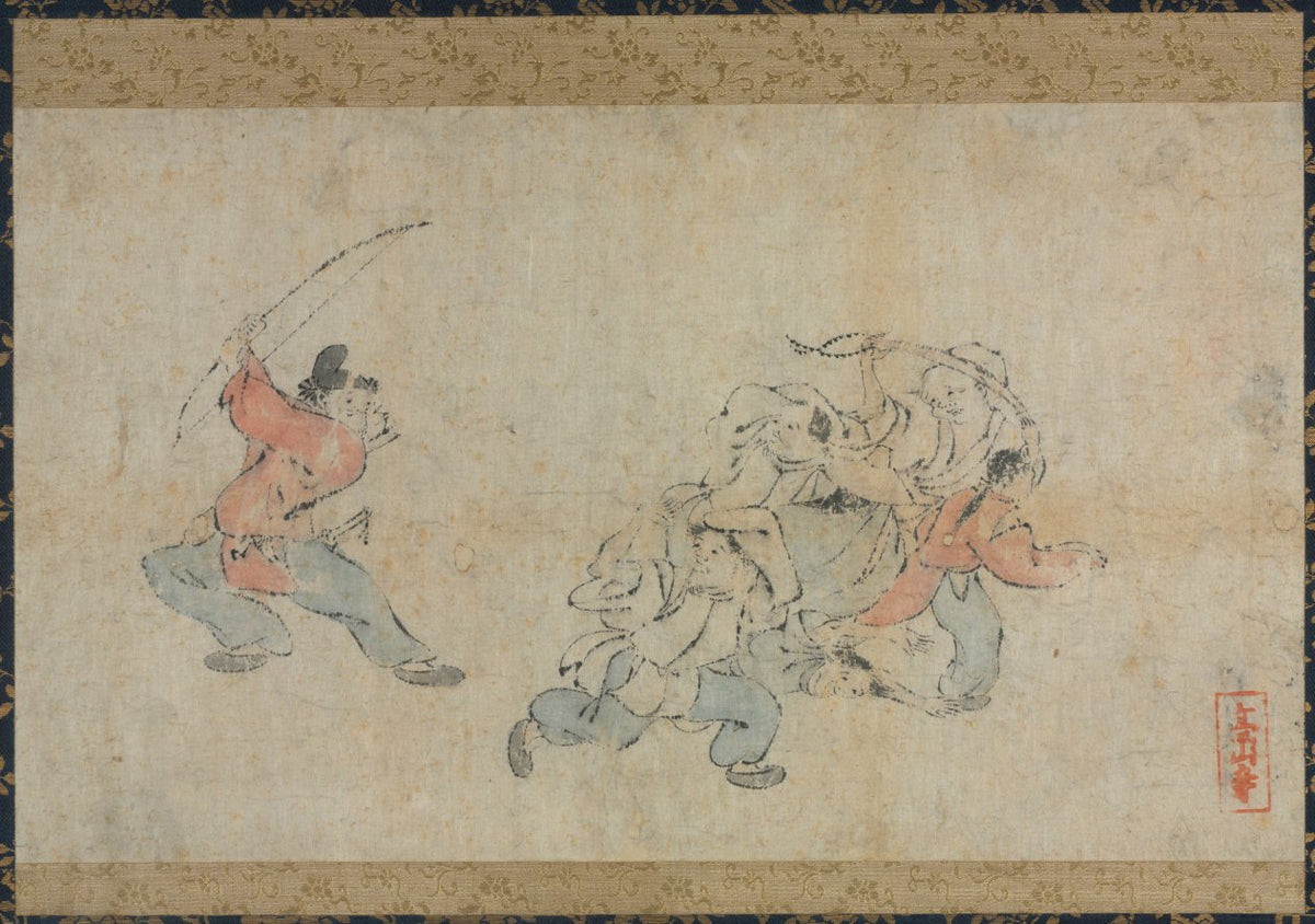 Toba-e Comic Picture by  - Classic Art canvas print