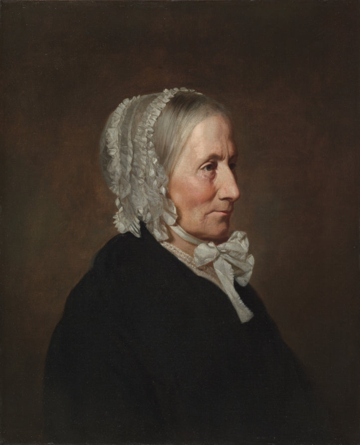 Portrait of the Artist's Mother Lydia Wardwell Smith by Allen Smith, Jr. (American, 1810–1891) - Classic Art canvas print