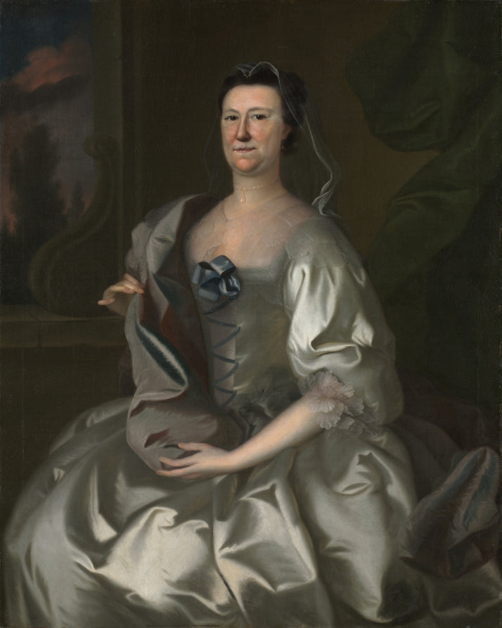 Hannah Wentworth Atkinson by Joseph Blackburn (British, c. 1730–1787) - Classic Art canvas print