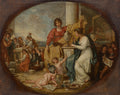 British Manufactory A Sketch by Benjamin West (American, born The Thirteen Colonies, 1738–1820) - Classic Art canvas print