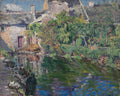 Washerwomen at Goyen by Abel George Warshawsky (American, 1883–1962) - Classic Art canvas print