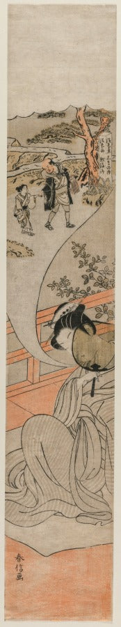 Courtesan Dreaming of her Childhood by Suzuki Harunobu (Japanese, 1724–1770) - Classic Art canvas print