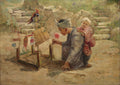 Japanese Boy Building a Man-of-War by J. C. Arter (American, 1859–1923) - Classic Art canvas print