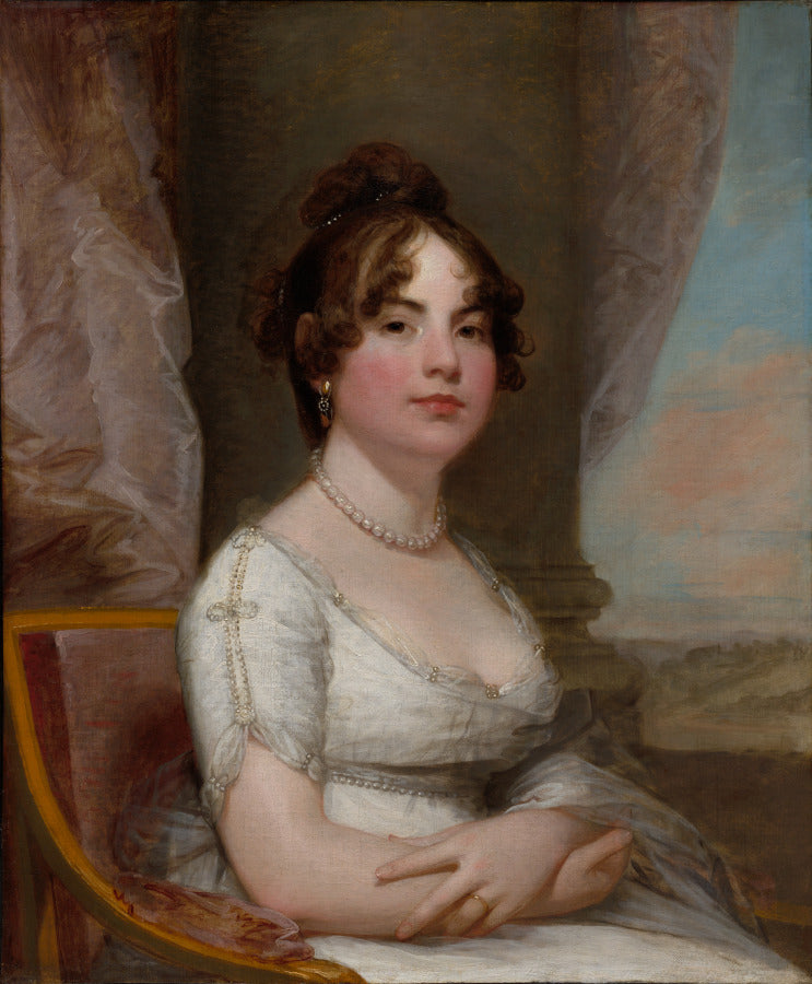Elizabeth Beltzhoover Mason by Gilbert Stuart (American, born The Thirteen Colonies, 1755–1828) - Classic Art canvas print