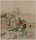 Court Ladies Making Dolls by Kubo Shunman (Japanese, 1757–1820) - Classic Art canvas print