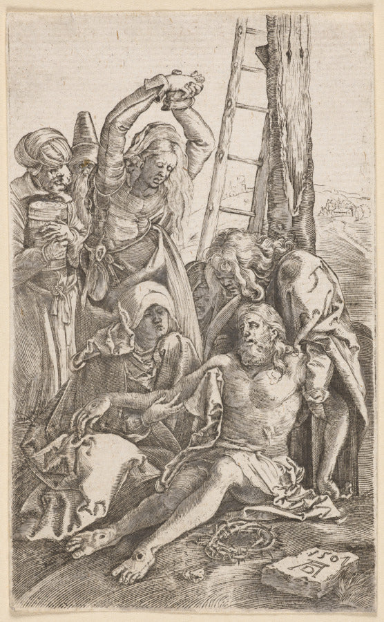 Descent from the Cross by Albrecht Dürer (German, 1471–1528) - Classic Art canvas print