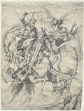 The Temptation of St. Anthony by Martin Schongauer (German, c. 1450–1491) - Classic Art canvas print